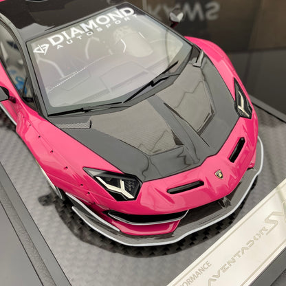 VIP 1/18 Lamborghini SVJ wide body modified car model ornament