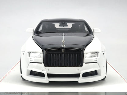 DG 1/18 Rolls-Royce Phantom Black and White Simulation Car Model Birthday Gift