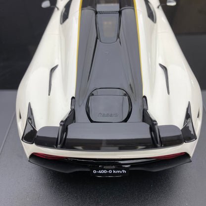 GT Spirit 1/18 Koenigsegg REGERA RECORD white resin car model ornament
