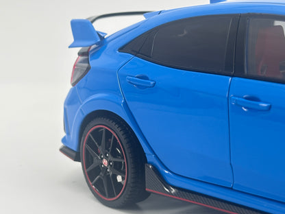LCD 1/18 Honda Civic TYPE-R FK8 Racing Blue Alloy Car Model