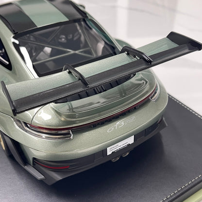 IVY 1/12 Porsche 992 GT3 RS City Bamboo Green and White Decals Limited Edition Model Car