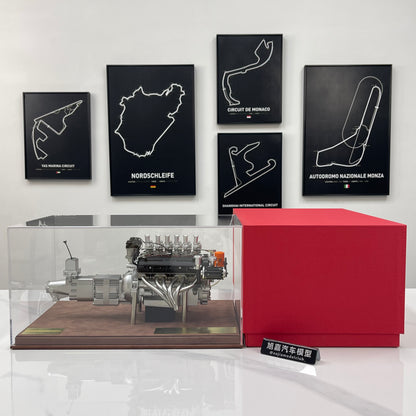 First Model 1/6 Ferrari 250 GTO Engine (Grey) FM06002