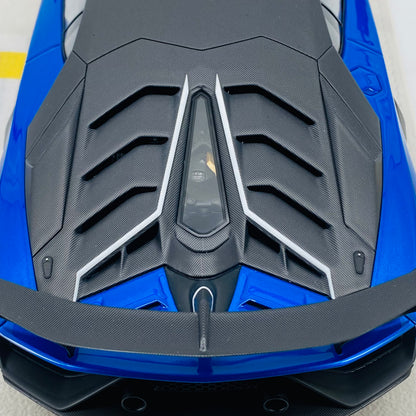 MAKEUP 1/18 Lamborghini SVJ 63 Blue Limited Edition Car Model Ornaments