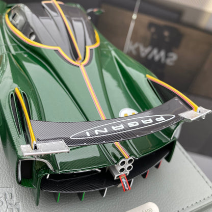 BBR 1/18 Pagani HUAYRA R metallic green limited edition car model collection gift
