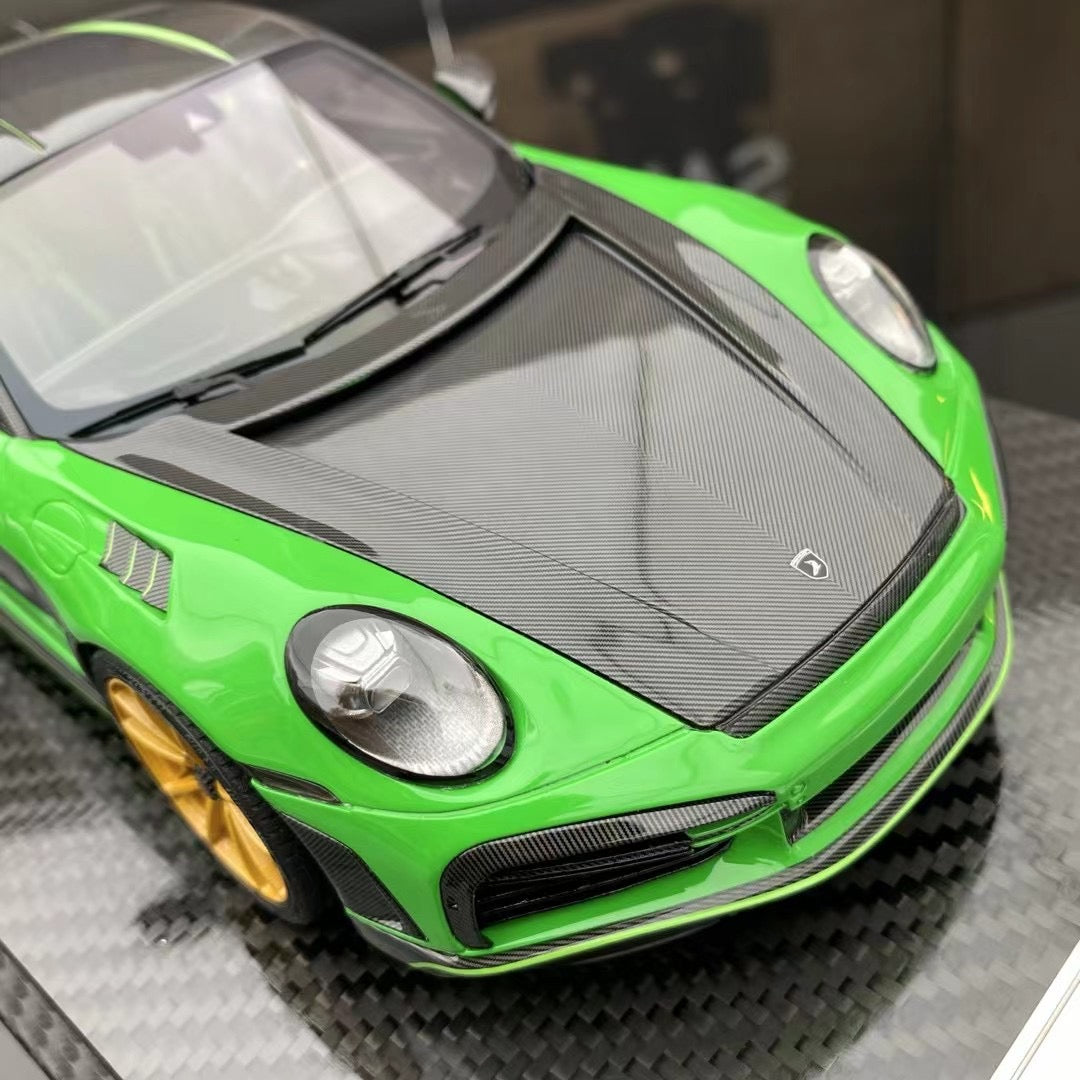 New Arrival VIP 1/18 Porsche 992 Stinger GTR Green Price 328$