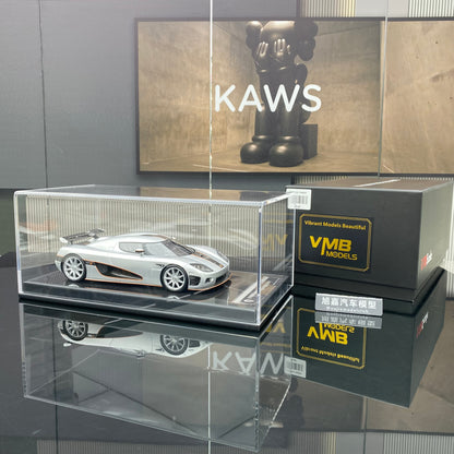 VMB 1/18 Koenigsegg CCX silver carbon fiber limited edition car model