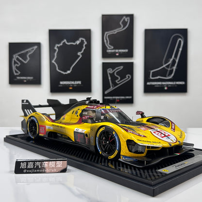 BBR 1/12 Ferrari 499P Le Mans 2025 - Ye Yifei's championship sprint in dirty form - Le Mans #83 - BBR1228Cdirty