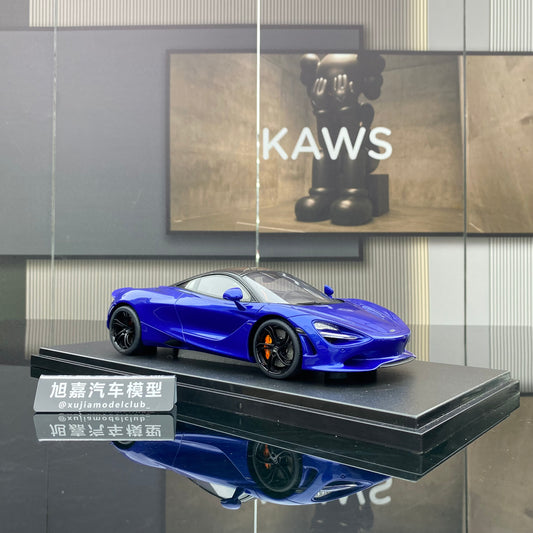 GT Spirit 1/18 McLaren 750S Coupe Blue Supercar Limited Edition Car Model Ornament