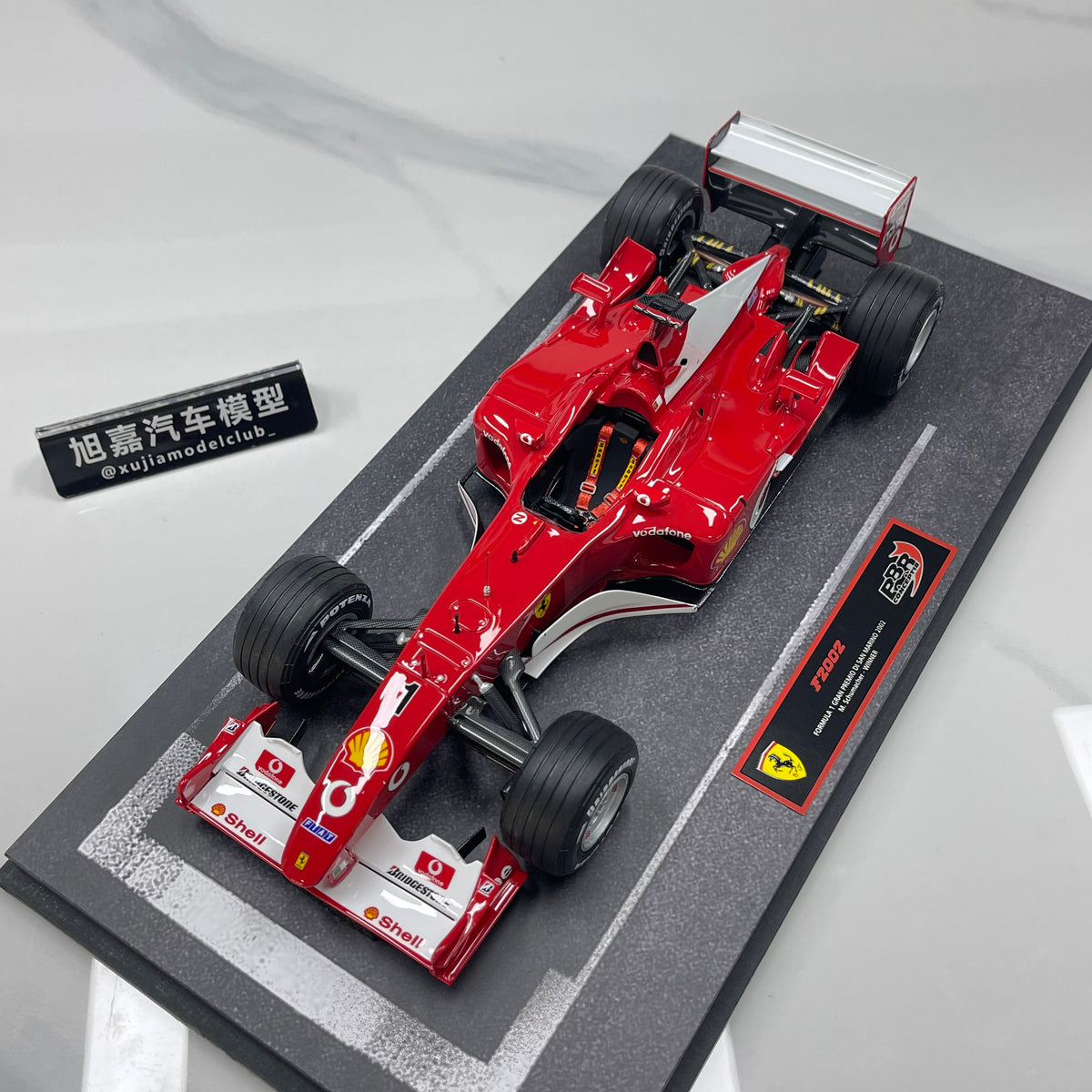 BBR 1/18 Ferrari F2002 GP San Marino Schumacher-Winner BBRC1862A1