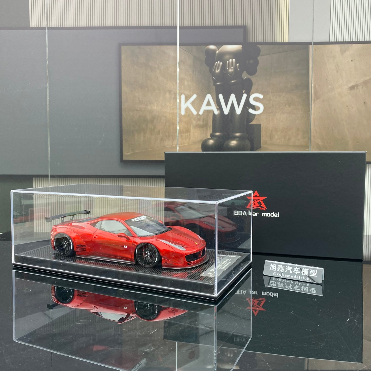 Ferrari 458 GT 1.0 Burgundy Edición Limitada Modelo BBA 1/18