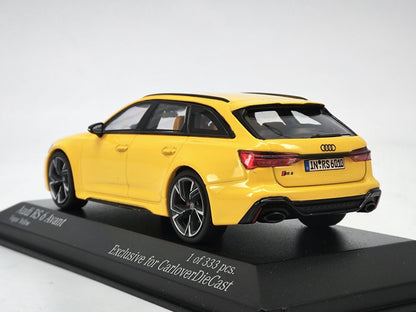 MINICHAMPS 1/43 Audi RS6 Alloy Enclosed Car Model Ornaments