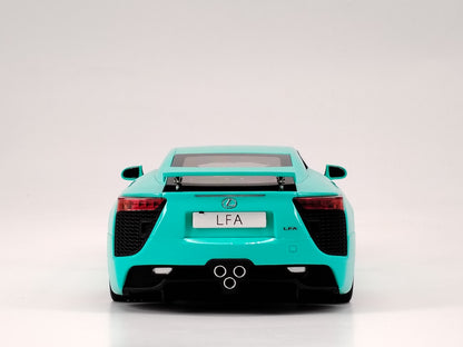 WELL 1/18 Lexus LFA Tiffany Blue Alloy Car Model
