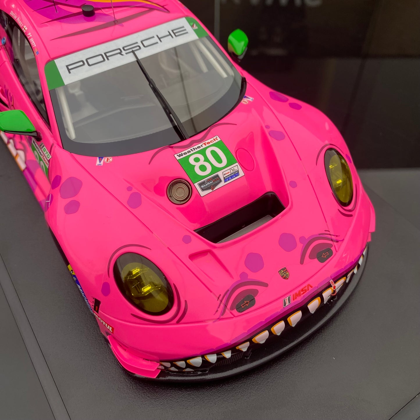 Topspeed 1/18 Porsche 911GT3R#80 Racing 2023 simulation car model collection