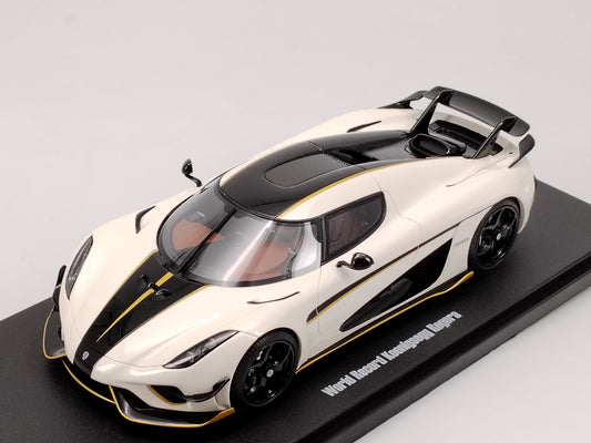 GT Spirit 1/18 Koenigsegg REGERA RECORD White Resin Car Model