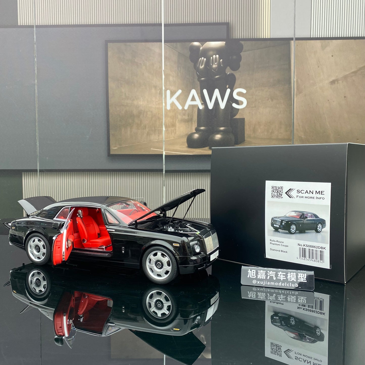 KYOSHO 1/18 Rolls-Royce Phantom alloy full car model Rolls-Royce static ornament