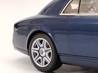 Kyosho 1/18 Rolls-Royce Phantom Coupe Metallic Blue Alloy Car Model