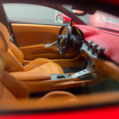 Adornos para el modelo Ferrari F12 Berlinetta rojo estándar de edición limitada, modelo HH 1/18