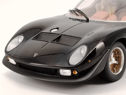 kyosho 1/18 Lamborghini Miura SVR black alloy full open car model KY172