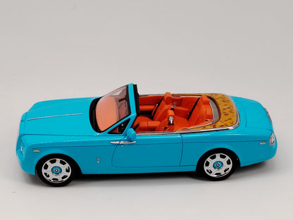 Kyosho 1/18 Rolls-Royce Phantom Drophead Coupe Light Blue Alloy Car Model