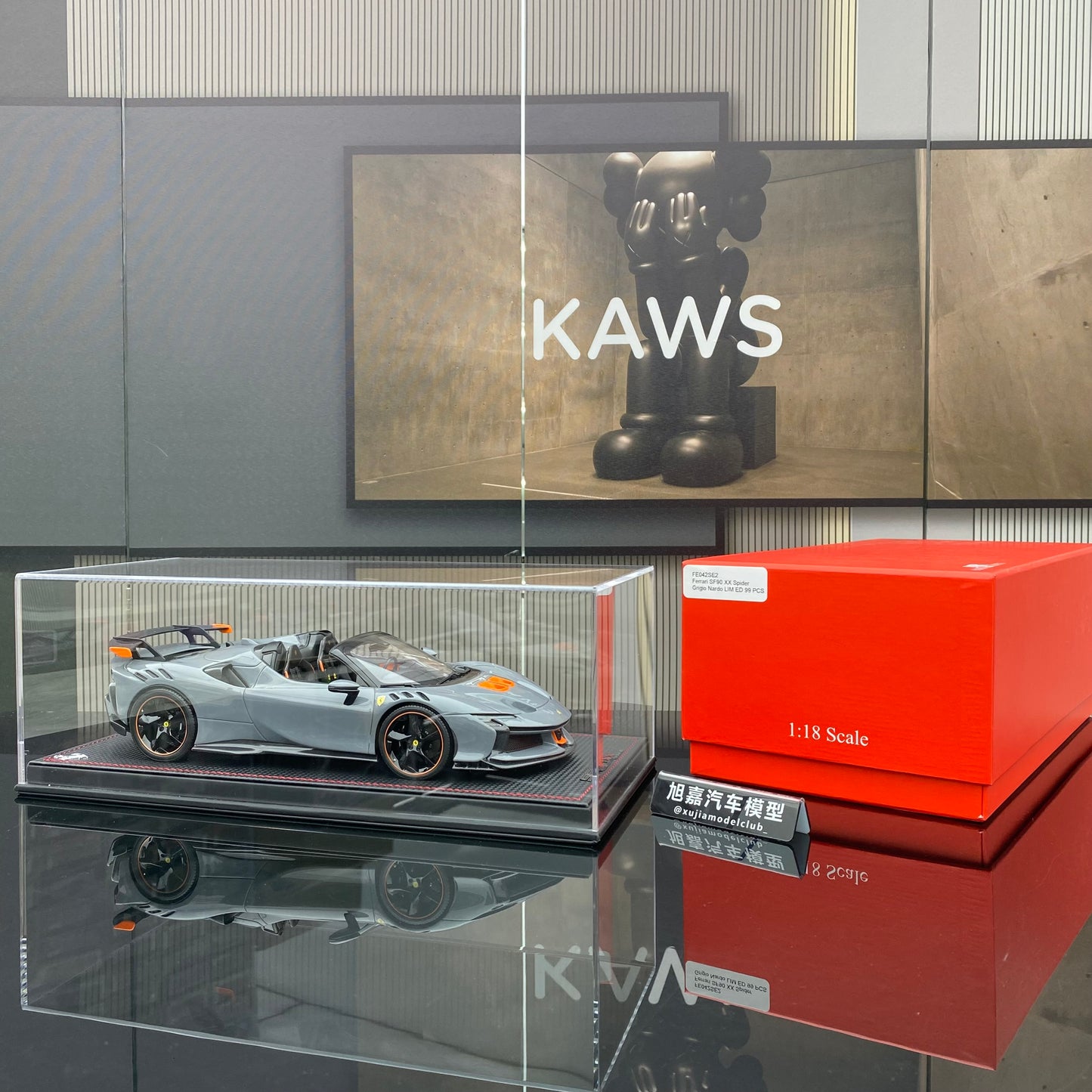 Ferrari SF90 XX Stradale, edición limitada, modelo coleccionable, escala 1/18
