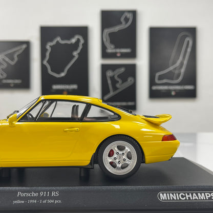 MINICHAMPS 1/18 Porsche 911 RS (993) - 1994 Yellow 155061120