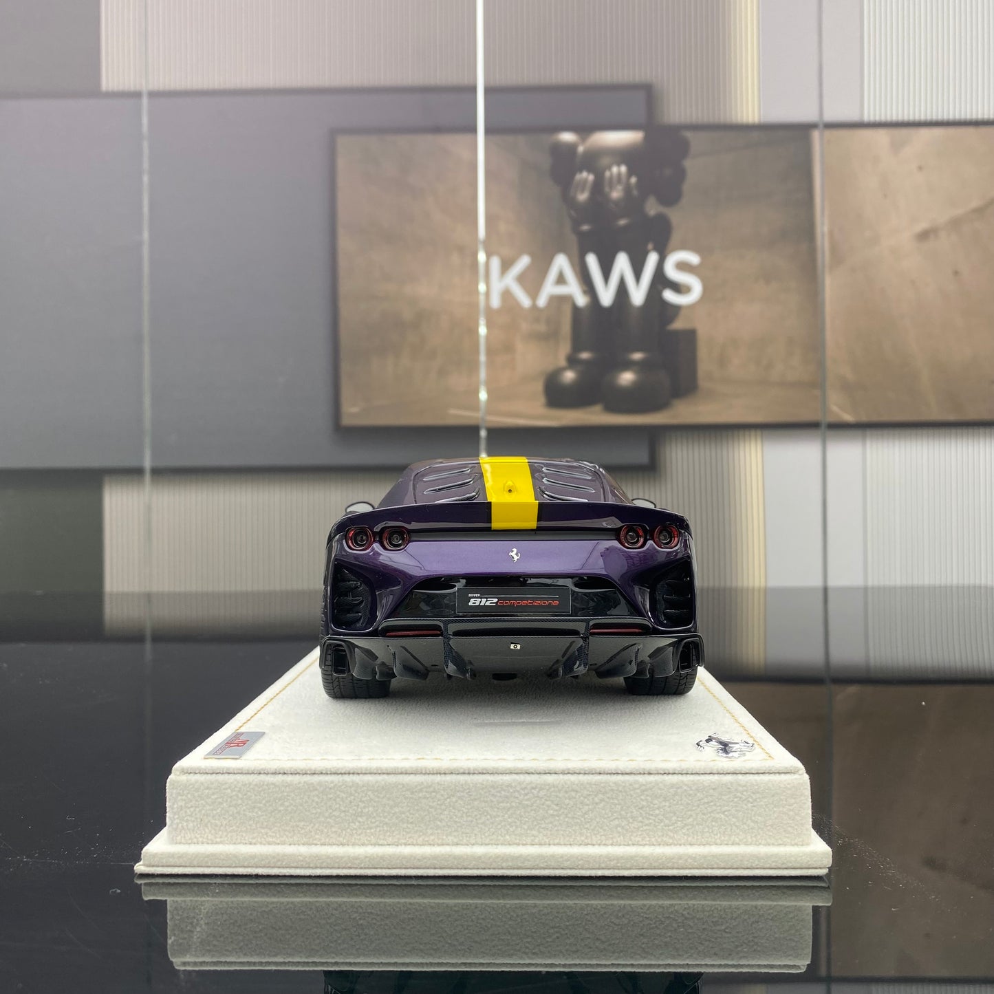 MR 1/18 Ferrari 812 Competizione Hong Kong Purple Limited Edition Car Model
