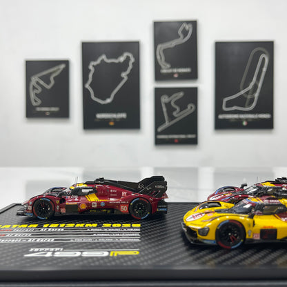 BBR 1/18 Ferrari 499P Set Qatar 2025 set with 3 models - car n. 51 - n. 83 - n. 50 BBRC319SET