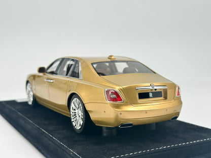 HH Model 1/18 Rolls-Royce Ghost Gold Limited Edition Simulation Car Model
