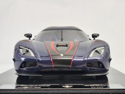 Frontiart 1/18 Koenigsegg Agera RS Carbon Blue Red Line Limited Edition Simulation Model Car