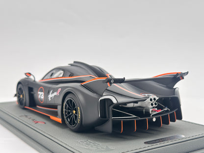 BBR 1/18 Pagani Huayra R Matte Black Simulation Car Model Ornament