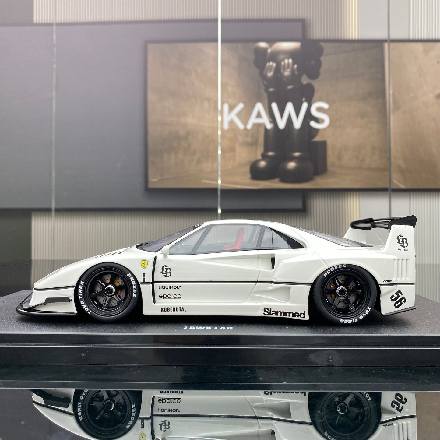 GT Spirit 1/18 Ferrari F40 white simulation car model collection ornaments