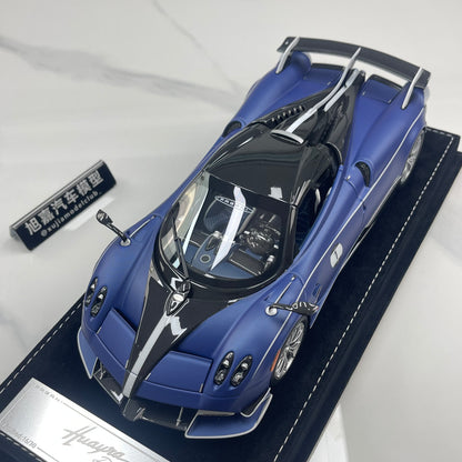 HH Model 1/18 Pagani Huayra – Matte Blue & Carbon Black (HH663)