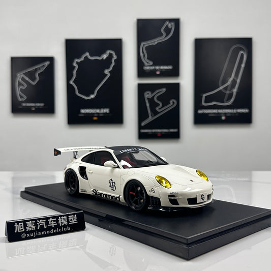 GT Spirit 1/18 Porsche LB-WORKS 997 TURBO White GT958
