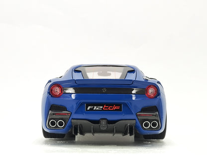 BBR 1/18 Ferrari F12 TDF Blue All - Open Alloy Model Car Model