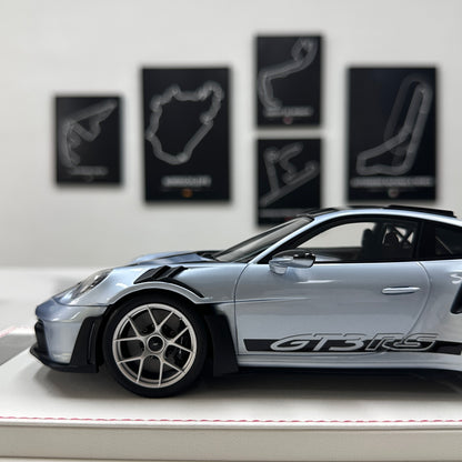 GH MODEL 1/18 Porsche 992 GT3RS Ice Blue Limited Edition Model Car