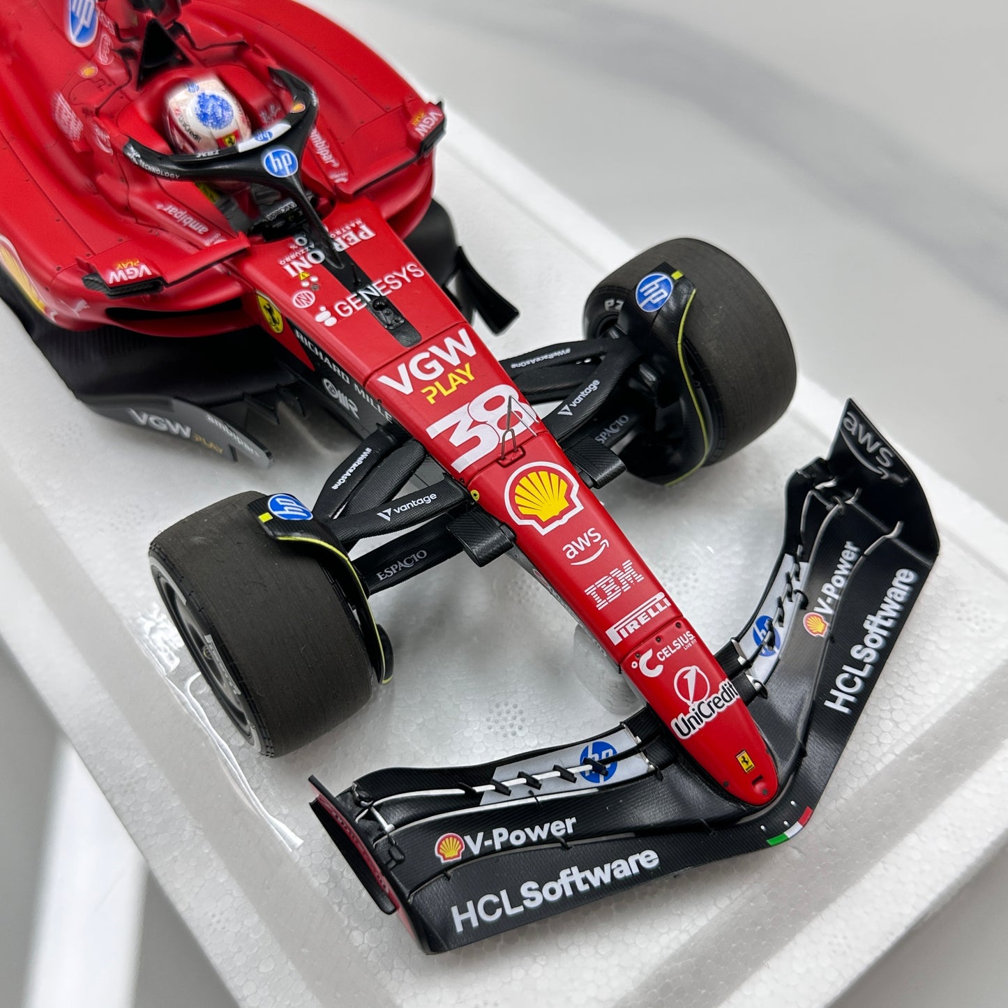 BBR 1/18 Ferrari SF-23 #38 Zhou Guanyu Red BBR2318T38