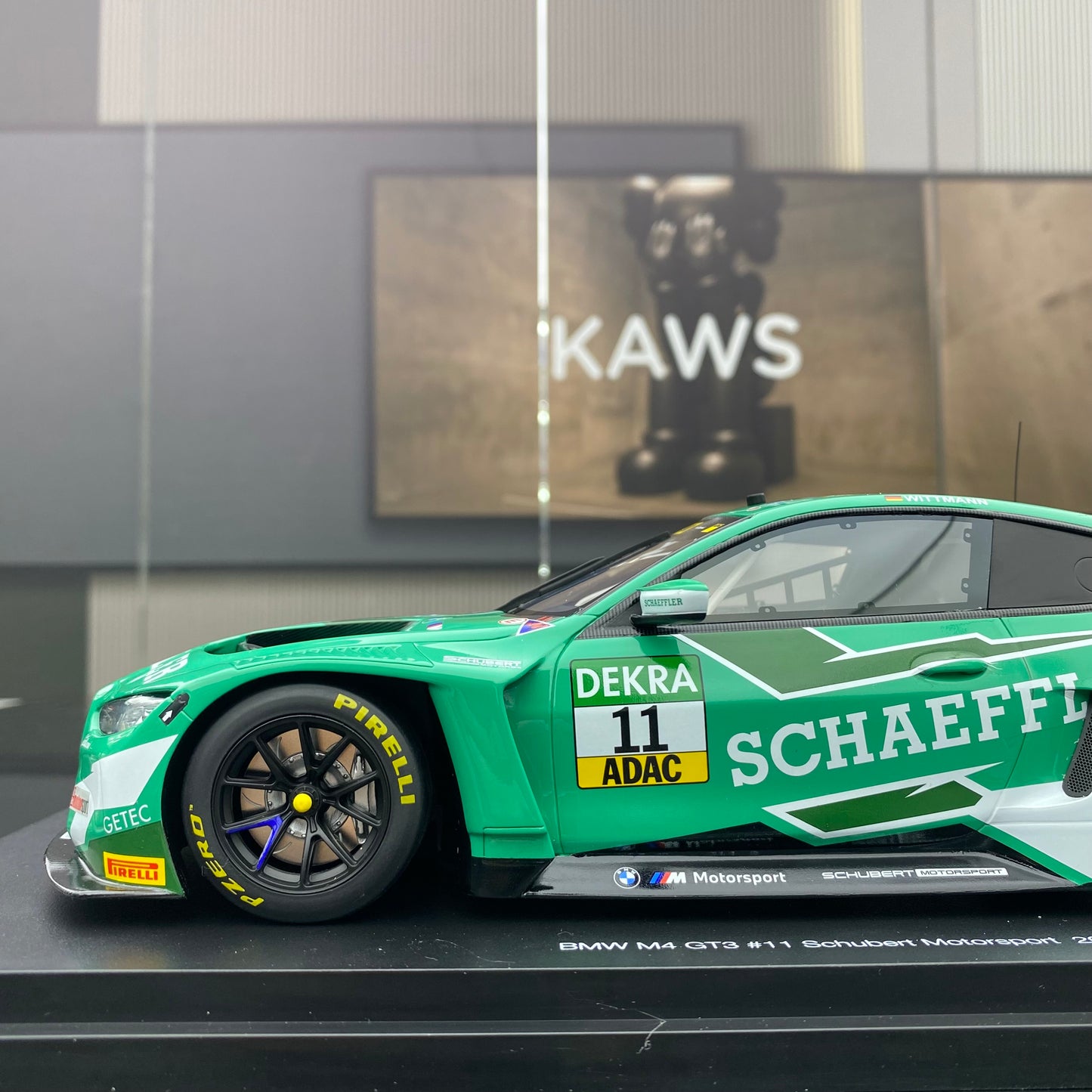Topspeed 1/18 BMW M4 GT3 #11 Motorsport DTM simulation car model ornaments