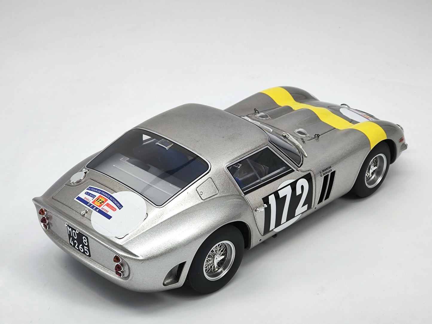 GT Spirit 1/18 Ferrari 250GTO 112 Blue Simulation Car Model Ornaments