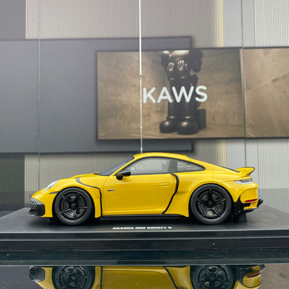 GT Spirit 1/18 Porsche BRABUS 900 ROCKET-R Yellow Simulation Car Model