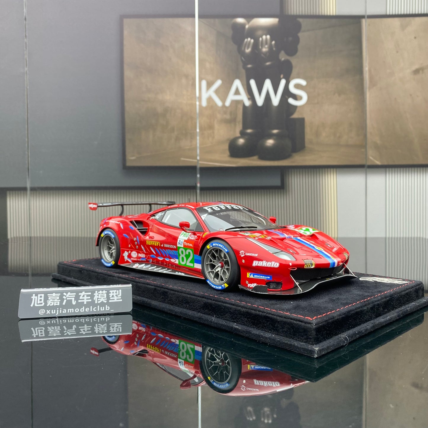 BBR 1/18 Ferrari 488 GTE LM GTE PRO Team Risi Le Mans 2020 - N. 82