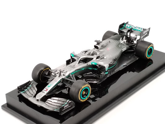 Amalgam 1/18 Mercedes-AMG F1 W10 EQ POWER+2019 Hamilton Black and Gray Limited Edition Car Model M6042-324