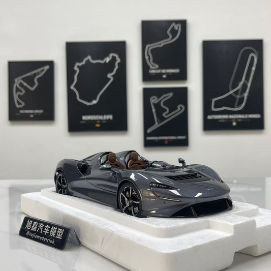 LCD 1/18 McLaren Elva Diecast Model – Metallic Grey (LCD18015-HGM)