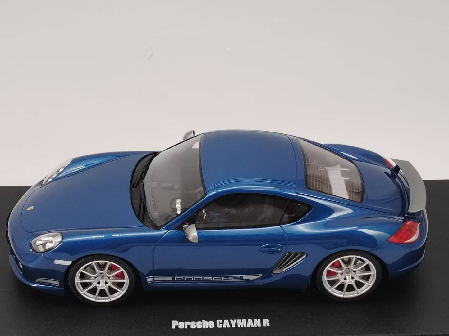 GT Spirit 1/18 Porsche CAYMAN R AQUA Metallic Blue Resin Model