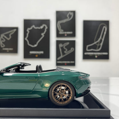 MOTORHELIX 1/18 Aston Martin DB12 Volante (Convertible) – Qilun Green (MH394)