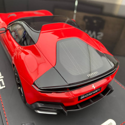 BBR 1/18 Ferrari 12 Cilindri Coupe Standard Red Resin Car Model Collection