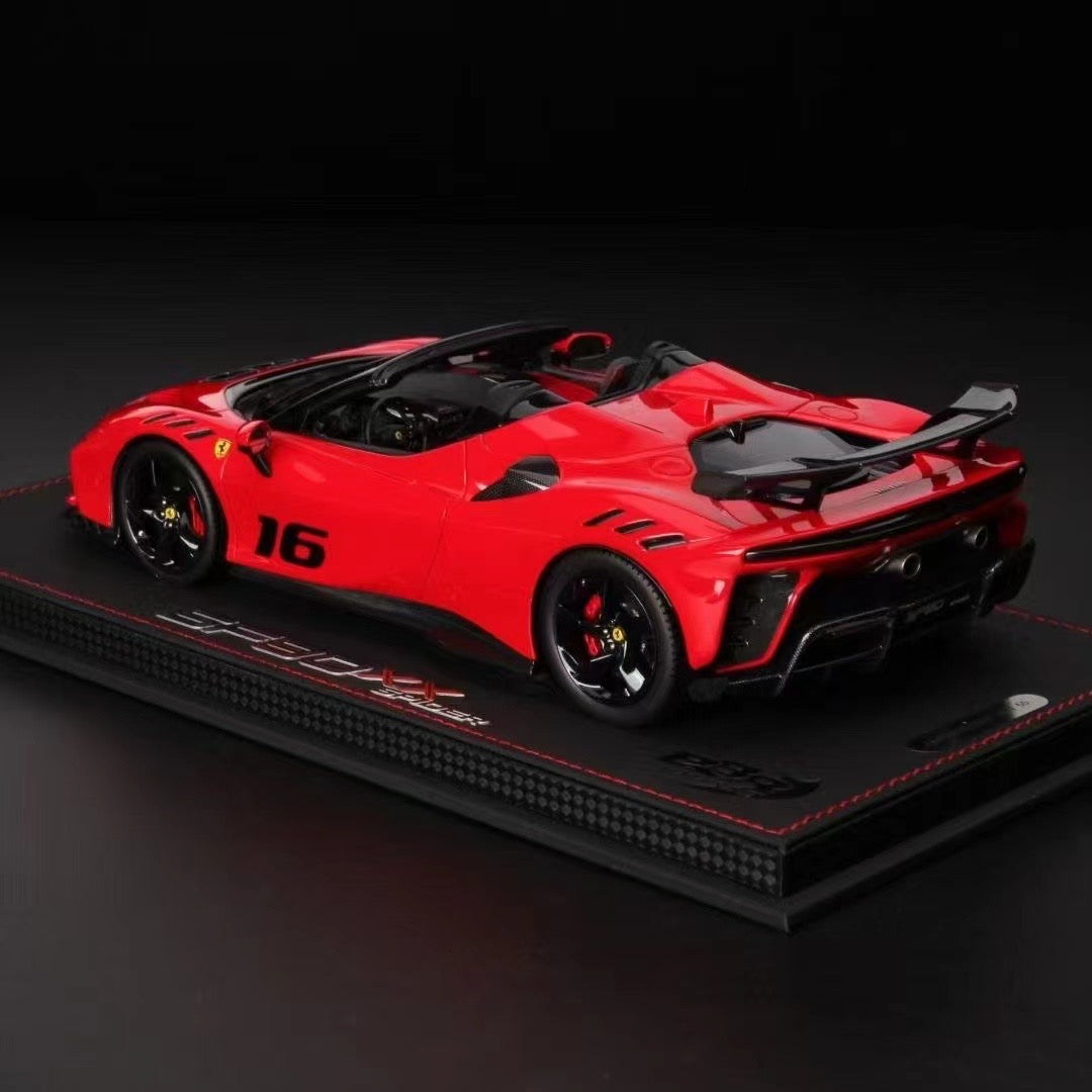 pre-sell BBR 1/18 Ferrari SF90 XX Spider Rosso Crosa standard red 16 simulation car model ornaments