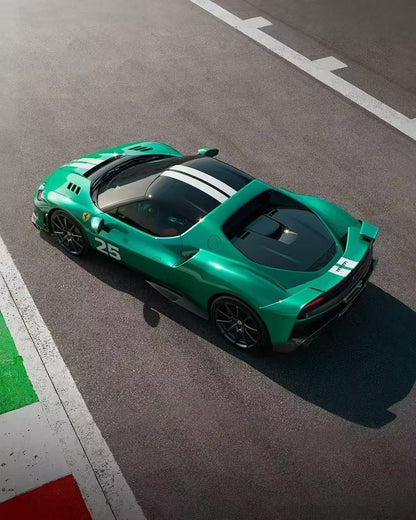 BBR 1/18 Ferrari 296 Speciale launch car Verde Nurburgring with livery