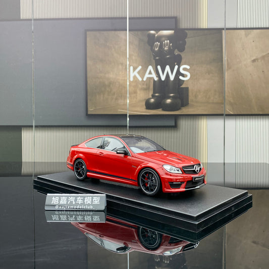 GT Spirit 1/18 Mercedes-Benz C63 AMG Red Resin Sealed Car Model Ornament Collection