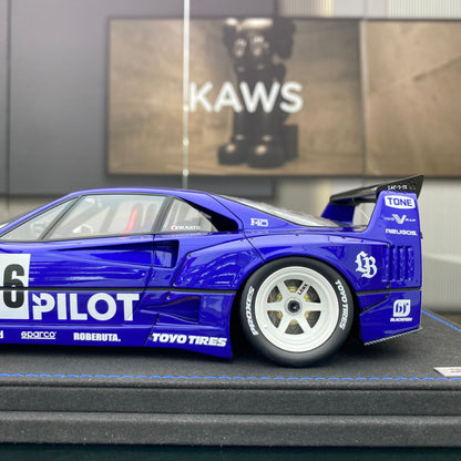 INNO 1/18 Ferrari LBWK F40 White Tokyo Auto Salon 2024 simulation car model ornaments