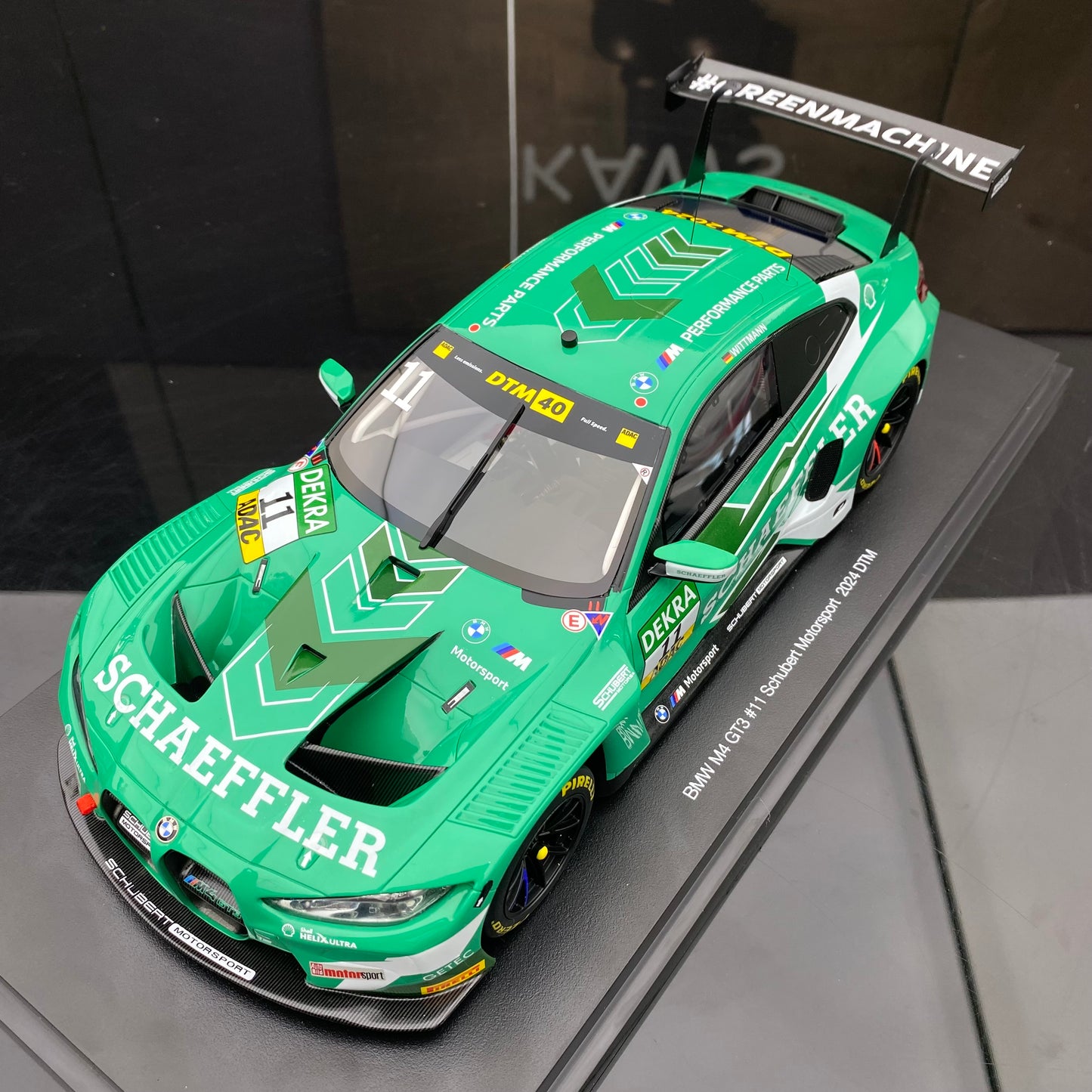 Topspeed 1/18 BMW M4 GT3 #11 Motorsport DTM simulation car model ornaments